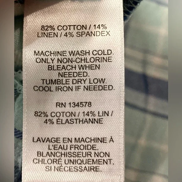 Vineyard Vines Women’s Size 20 Blue Relaxed Button Down Shirt - Picture 6 of 6